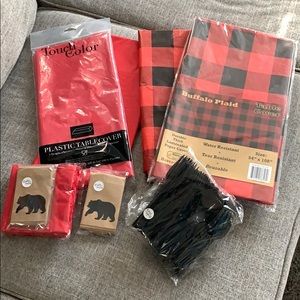 Lumberjack party supplies.
